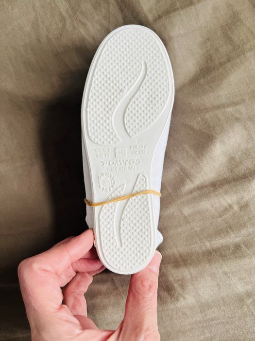 Nowe! Buty do gimnastyki taniec Domyos baletki białe przedszkole