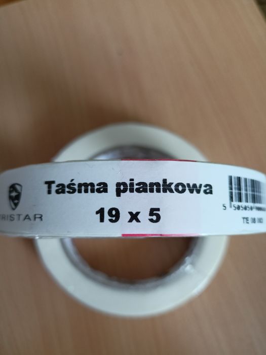 Taśma piankowa dwustronna 19/5,Tristar.
