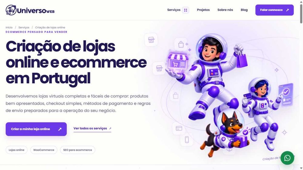 UniversoWeb: criação de sites, lojas online, SEO e soluções digitais