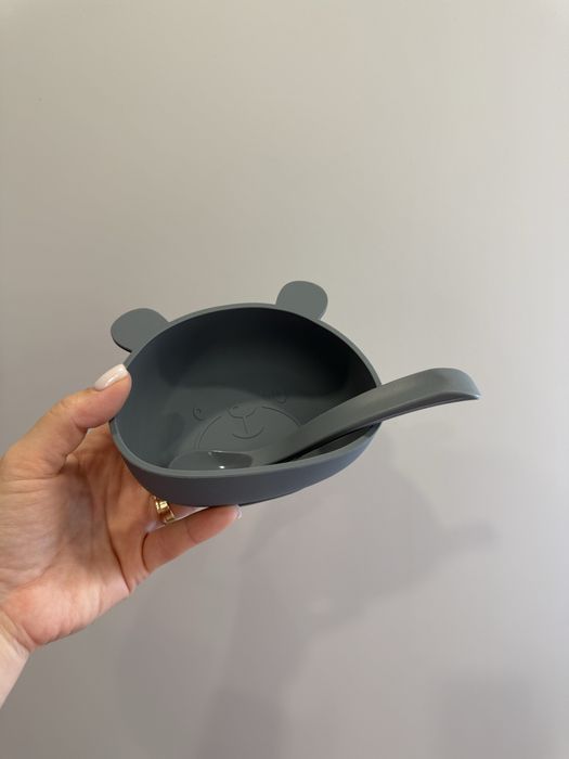 Тарілка на присосці,силіконовий посуд,для дітей