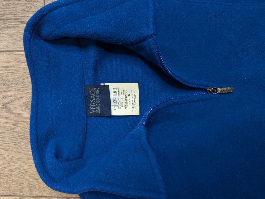 Флісовий светр 1/4 zip  Versace Jeans Couture vintage 90s 1990s made in Italy