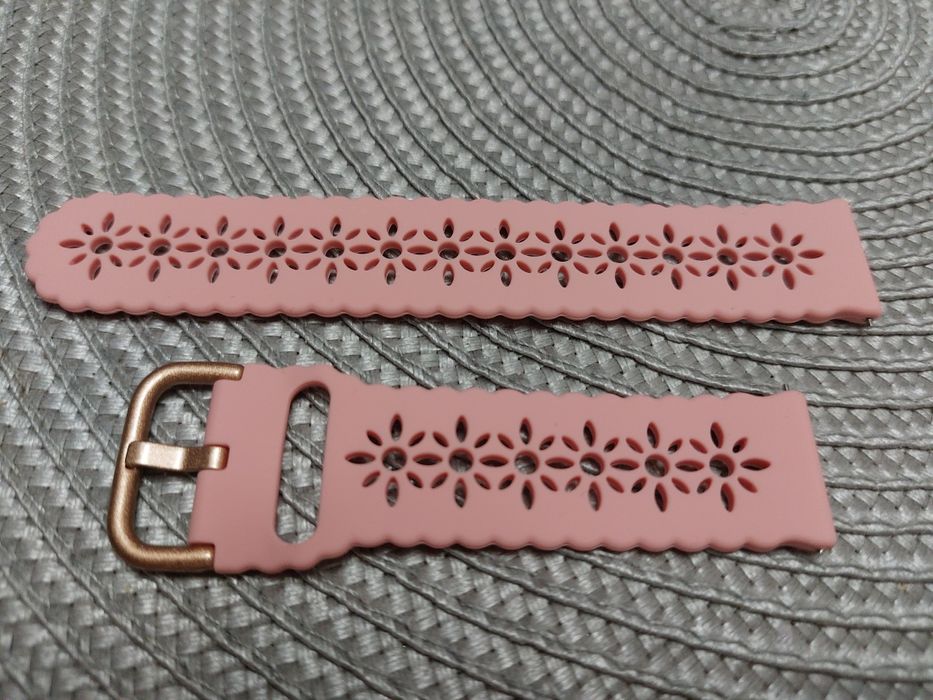 Pasek silikonowy różowy 20mm: SAMSUNG, Xiaomi, Amazfit, Huawei