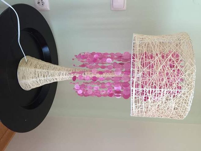 Conj. de 2 Candeeiros Conchas Rosa