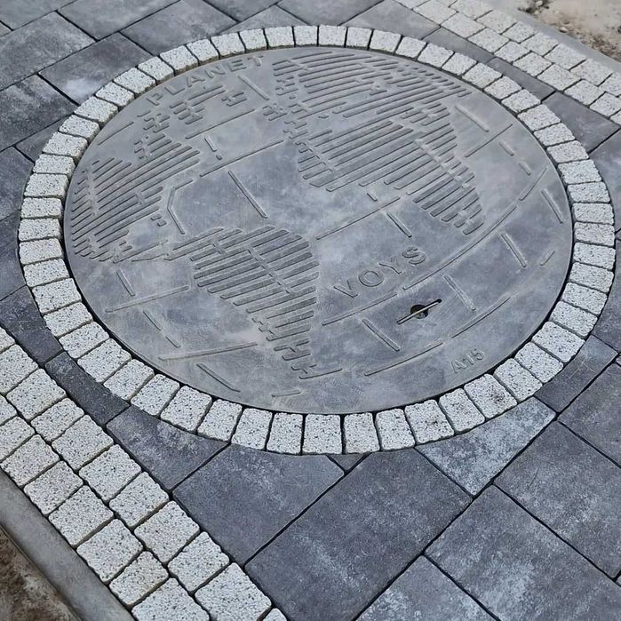 Кришка на бетонне кільце діаметром 106 см