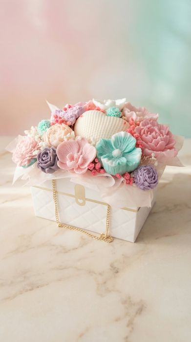 Dzień Babci i Dziadka Flowerboxy mydlane