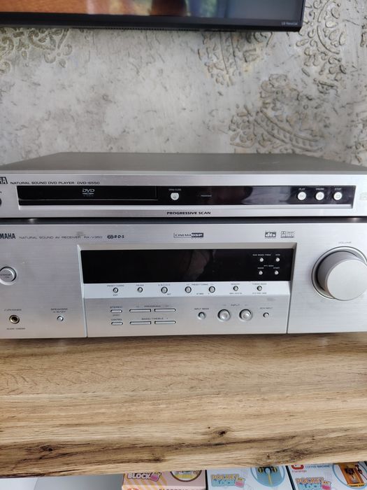 Amplituner Yamaha odtwarzacz dvd kino domowe 5 głośników