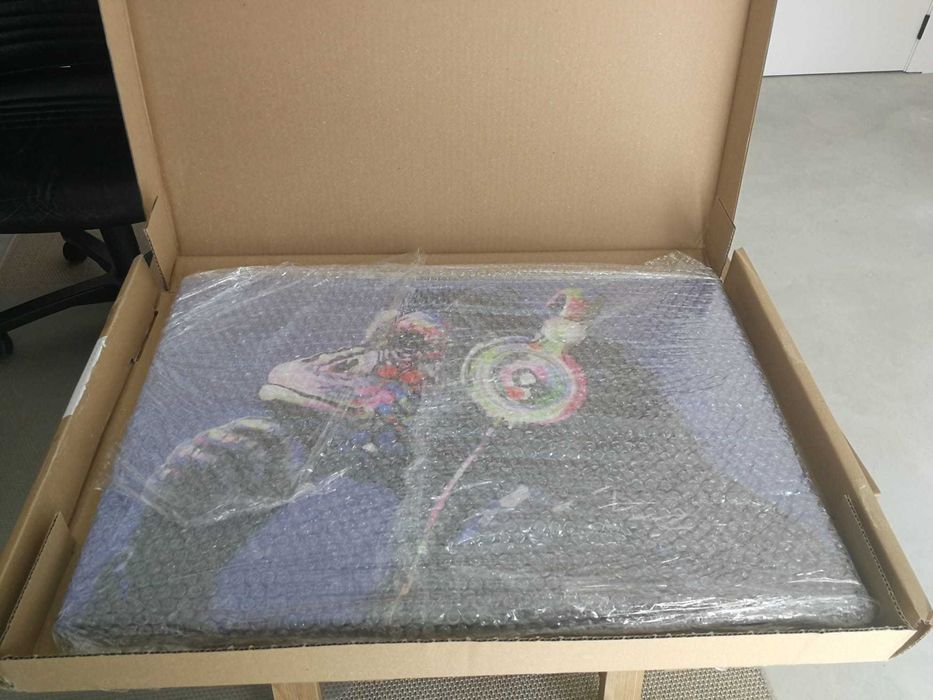 Quadro como novo - Impressao em tela - Macaco Musical - 60cmx40cm