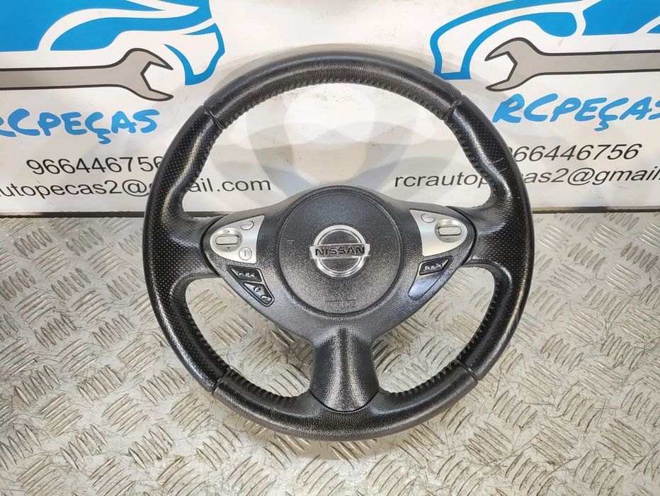 VOLANTE NISSAN JUKE  F15 PELE MULTIFUNÇÕES (SEM AIRBAG)