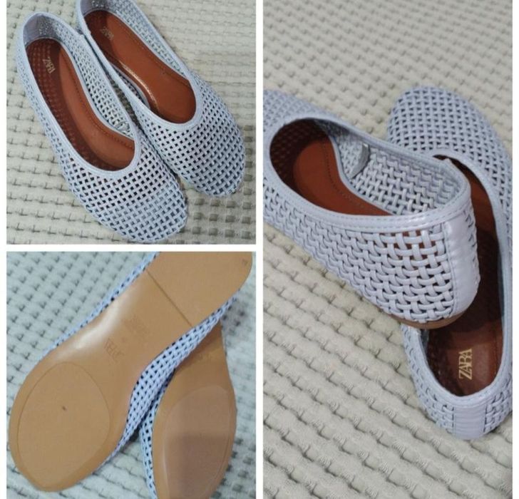 Zara балетки 39 кожа