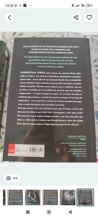 Vendo quarto livro da coleção cinquenta sombras.