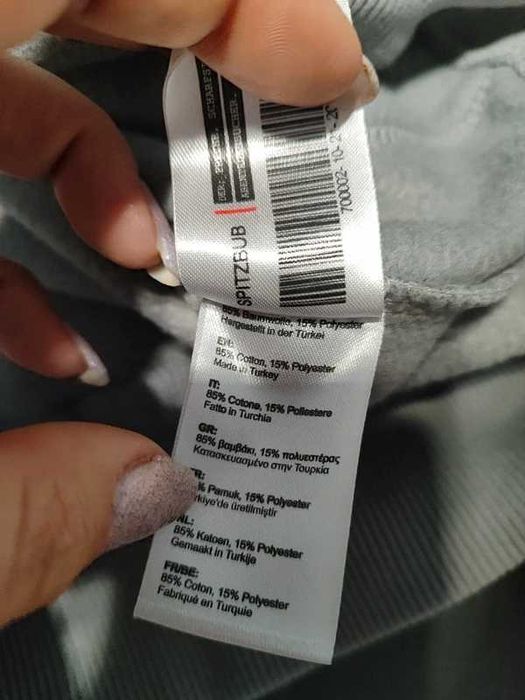 Spitzbub bluza bawełniana kangurów z kapturem s