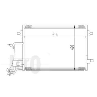 Конденсатор кондиционера AS04562194 на Volkswagen Passat B5 1997-2005