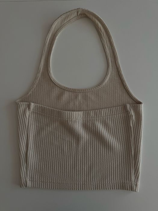 Top beżowy damski H&M