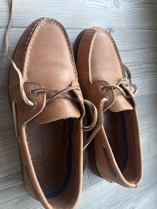 Кожаные туфли мокасины лоферы Sperry top sider 42 27