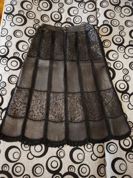 Юбка кожаная женская
