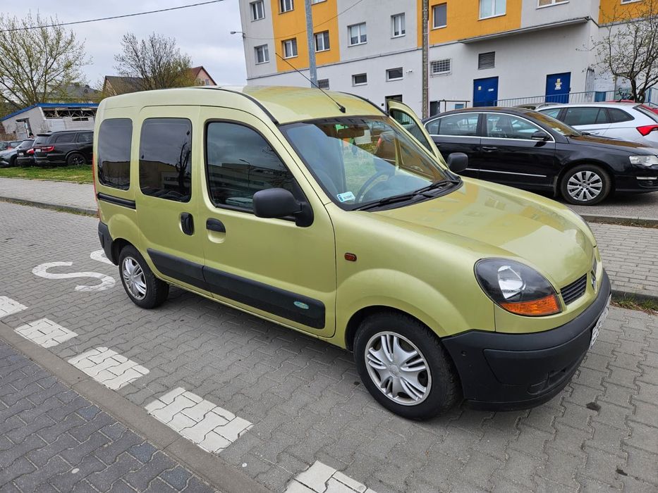 Renault Kangoo Renault Kangoo 1.2 benzyna + LPG 2004r. osobowy/ciężarowy SUWANE DRZWI