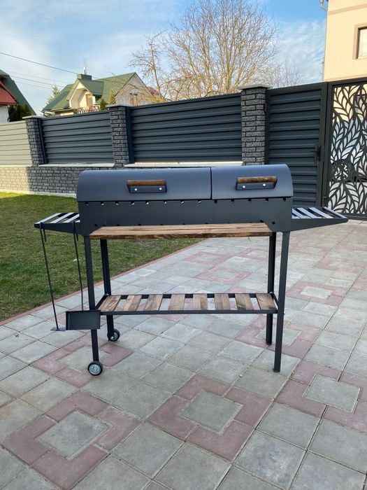 Повністю розбірний гриль мангал барбекю з 2 кришками 5 мм +ПОДАРУНОК