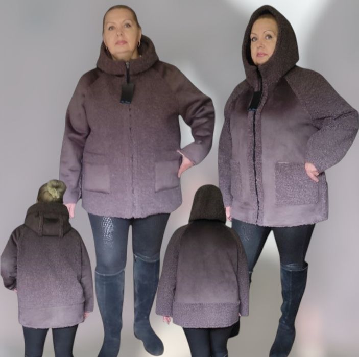 Двухсторонняя дублёнка размеры 50,52,54,56,58