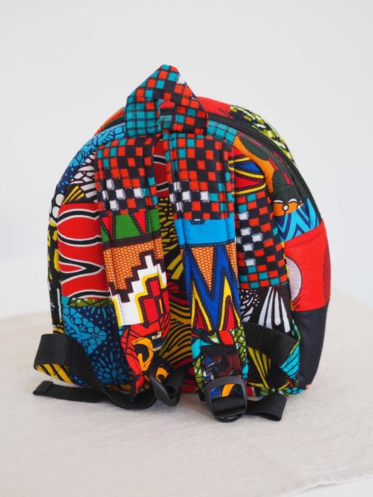 Mochilas Pequenas Capulana Moçambicana feitas à Mão