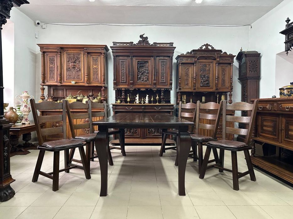 Стіл дубовий обідній стол дерево 3072