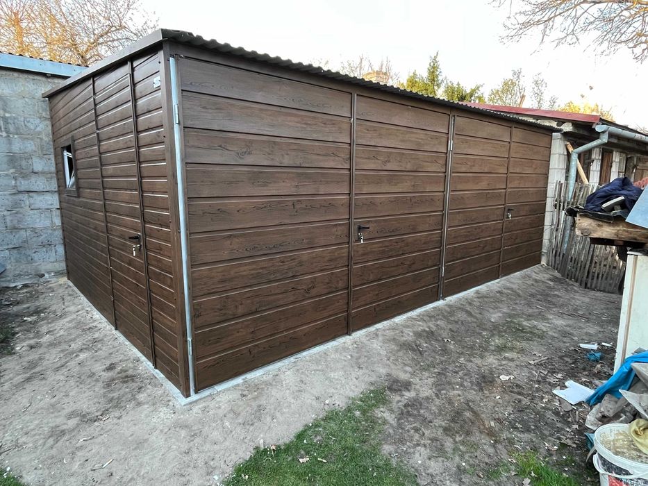 Garaż Blaszany 7x5 Dach Dwuspadowy Profil