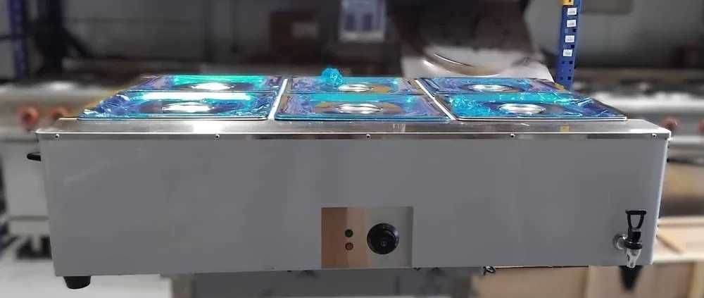 Banho-Maria - 6 Cubas GN1/2 - NOVO