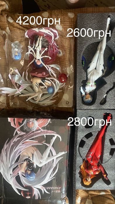 Аниме фигурки Великі Аніме фігурки Большие Evangelion Asuka Rei Sexy Hitana Action aname figure 1/4 45см