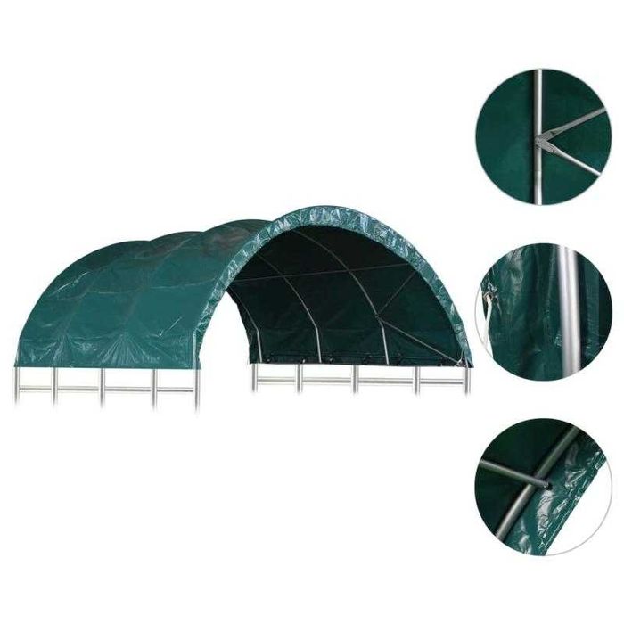 Tenda para Gado em PVC 3,7x3,7 m – Verde
