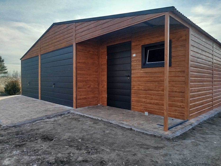 Garaż Blaszany ,Blaszak Drewnopodobne