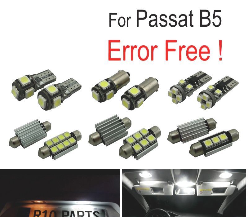KIT COMPLETO 17 LAMPADAS LED INTERIOR PARA VOLKSWAGEN VW PASSAT B5 97-05