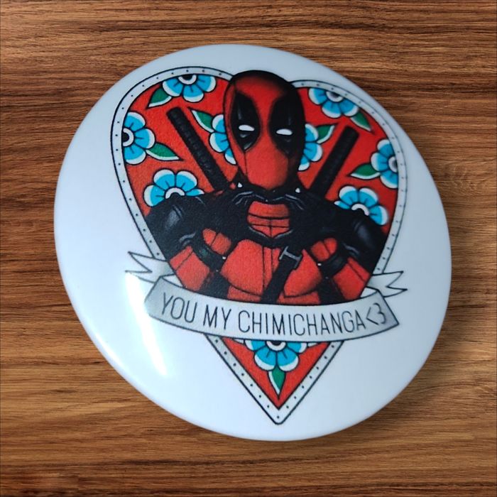 Przypinka,Deadpool,Serce,Miłość,Walentynki,Broszka,Marvel