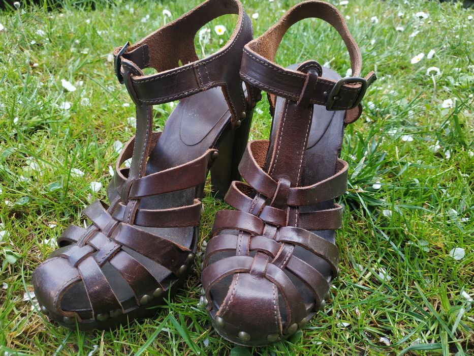 Skórzane buty, platforma #leather