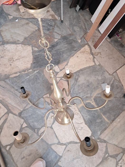 Candeeiro teto dourado - antiguidade423971024221644802