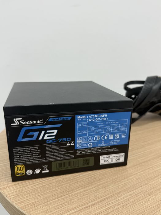 Fonte De Alimentação SeaSonic G12 750W 80Gold Plus