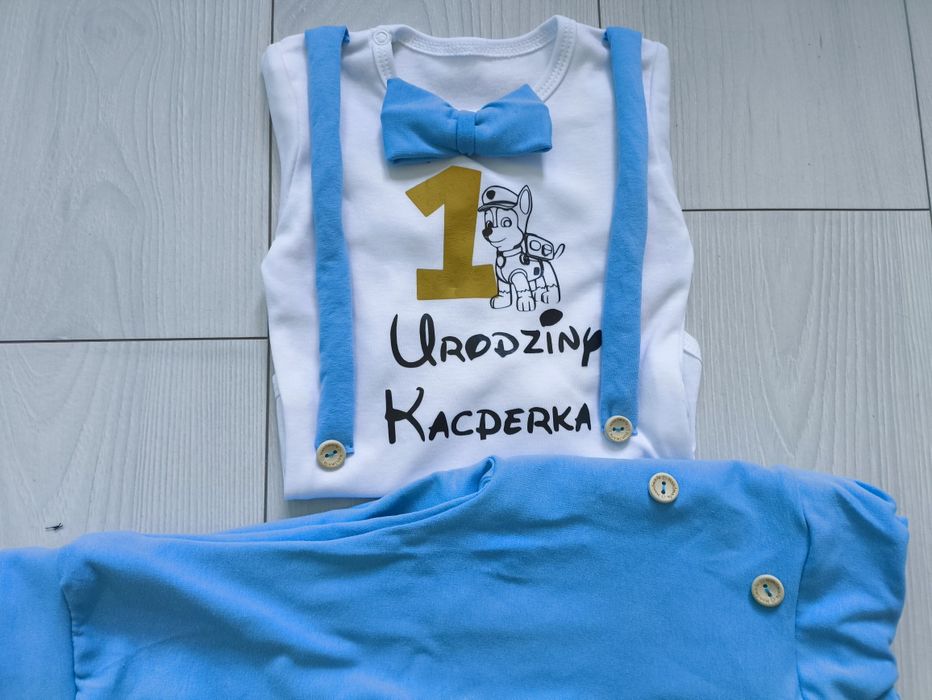 Komplet na pierwsze urodziny chłopieca roczek rok safari farma