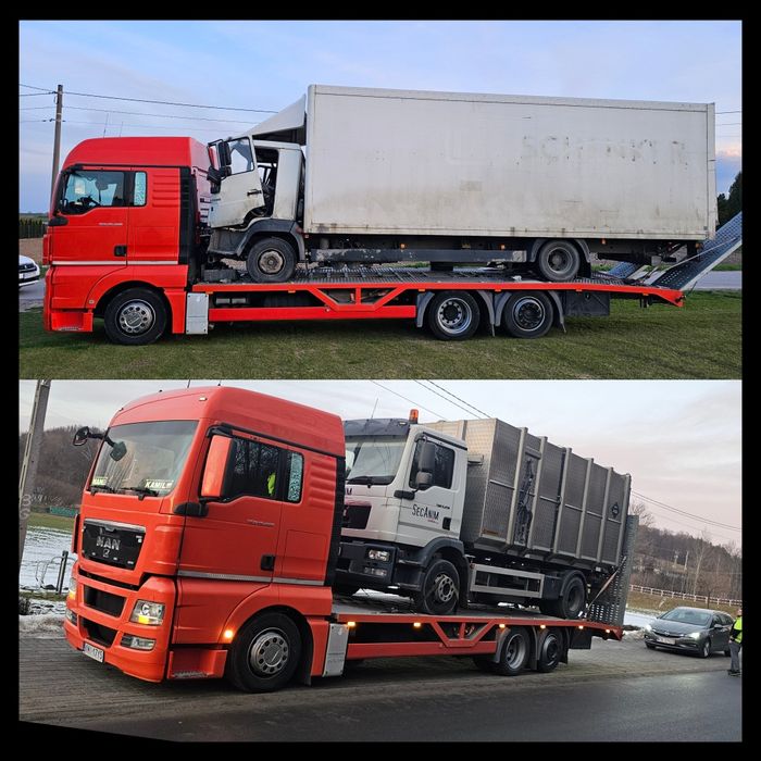 Pomoc Drogowa 24h Transport Laweta Autolaweta Serwis Holowanie 16ton