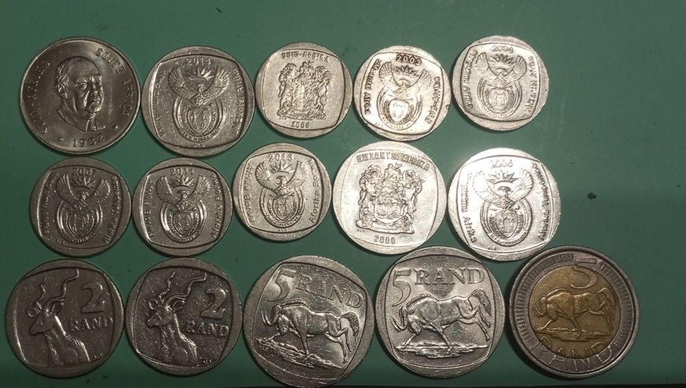 Монети ПАР та Єгипта ювілейні