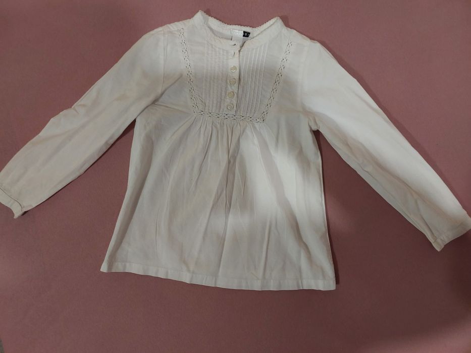 Bluzka koszulowa elegancka H&M 116