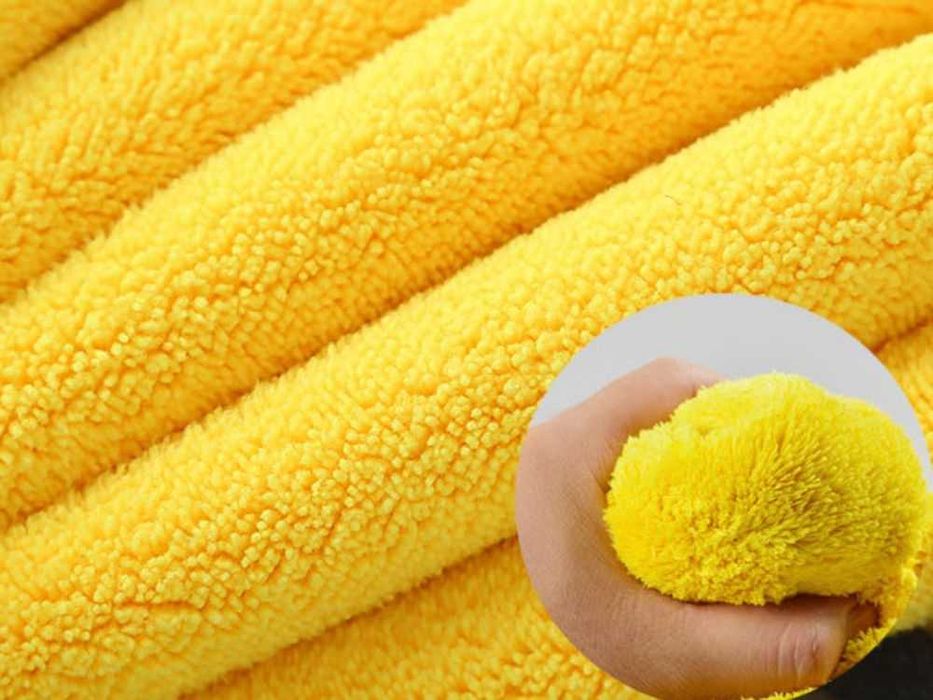 Duża ścierka z mikrofibry do samochodu szyb uniwersalna 60x90 chłonna