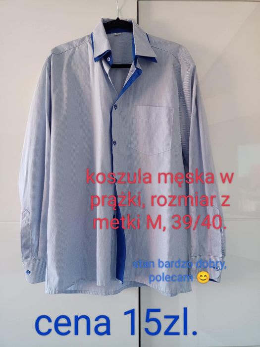 Koszula męska w prązki