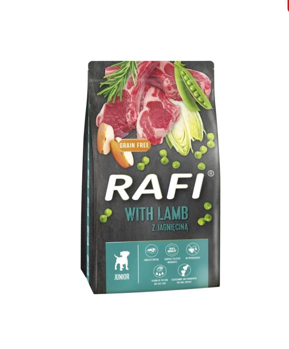 Сухий корм для цуценят Junior з ягням, 10 кг Rafi