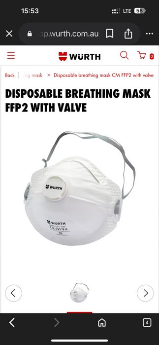 Акця! Маска Wurth распиратор лепесток пелюстка  розпіратор 3M