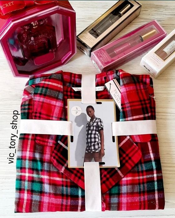 Піжама фланель домашній костюм Victoria's secret