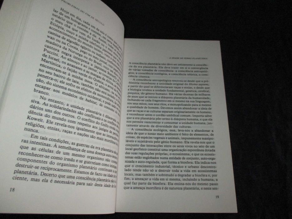 Livro Os Problemas do Fim do Século Edgar Morin
