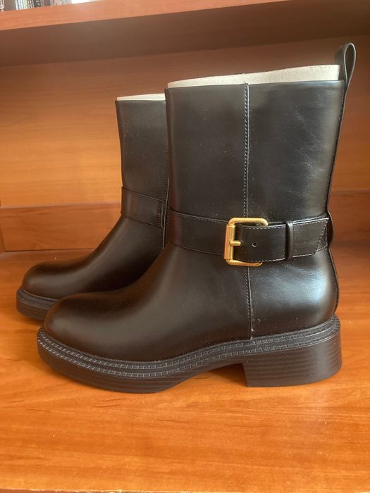 Czarne botki z klamrą Zara roz. 39