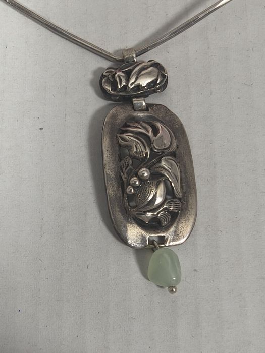 Колье чёкер подвеска 925проба серебро