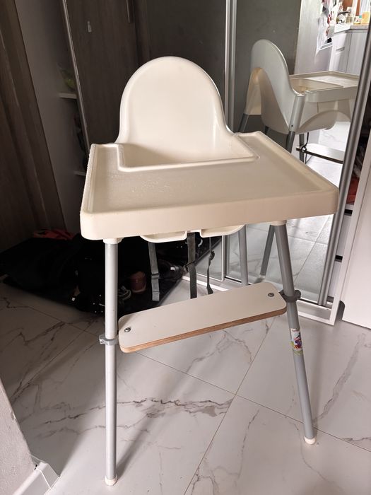 Krzeselko ikea antilop z podnóżkiem