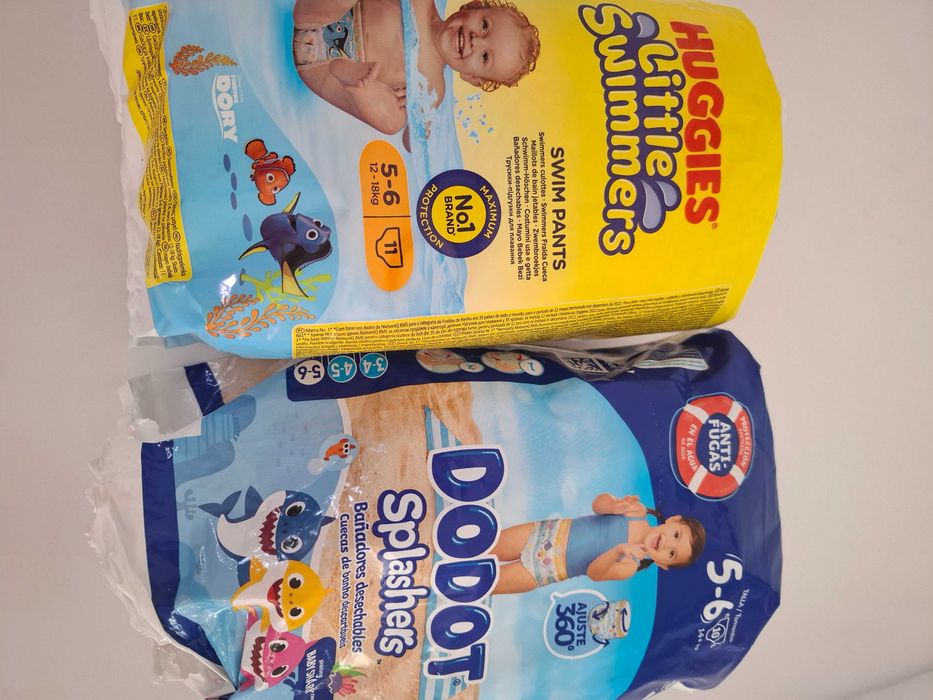 Fraldas impermeáveis piscina tamanho 5-6 (+ 14Kg)