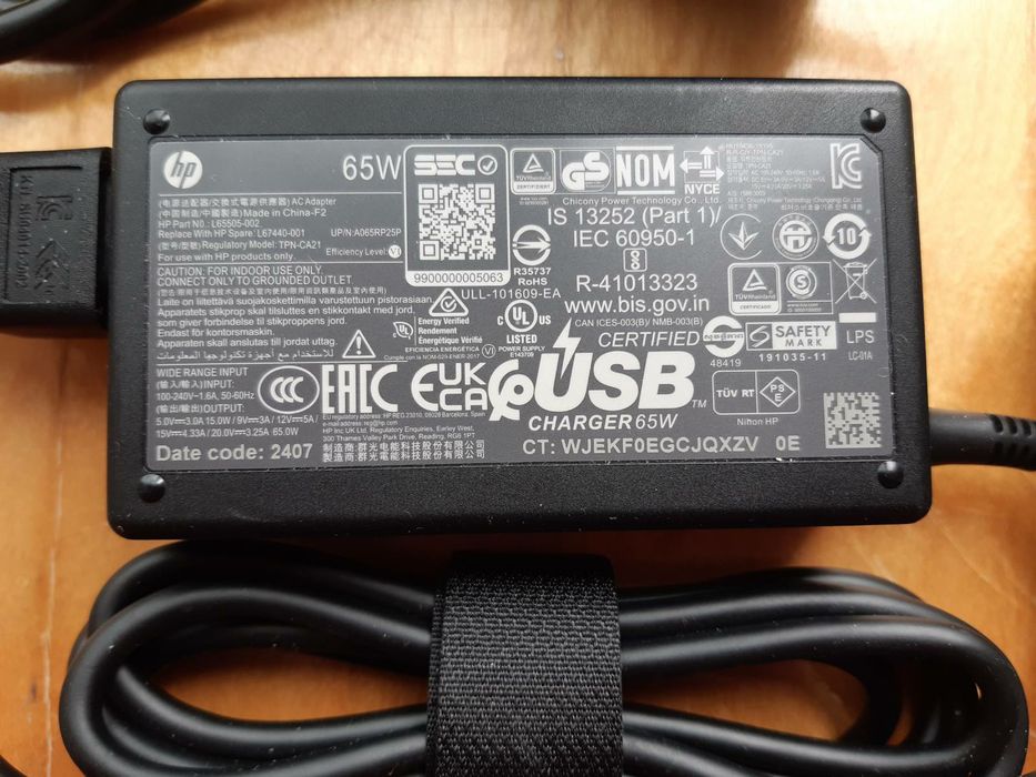 Блок живлення HP 45 w, 65w, 100w Type-C