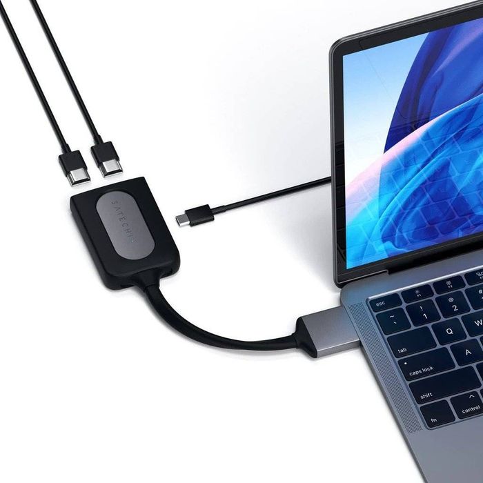 Satechi DUAL USB C DUAL HDMI para MacOS